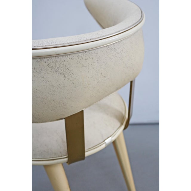 Cream Mid-Century Armchair by Umberto Mascagni, Italy, 1950s For Sale - Image 8 of 15