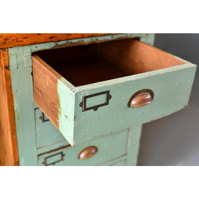 Antique Train Works Bench, 1890s For Sale - Image 10 of 13