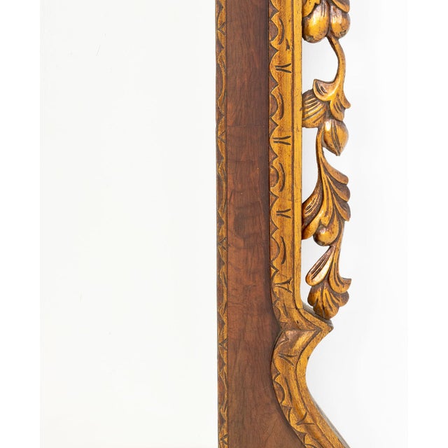 George II Style Mahogany & Parcel Gilt Mirror For Sale - Image 4 of 6