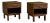 Pair of Mahogany Nightstands by John Keal for Brown Saltman For Sale
