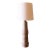 1960s Gordon and Jane Martz M145 Tall Lamp for Marshall Studios Light Gray Brown Specks 46" For Sale