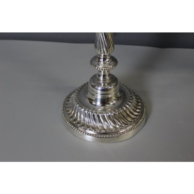 Silvered Bronze Lamps, 1830, Set of 2 For Sale - Image 10 of 14