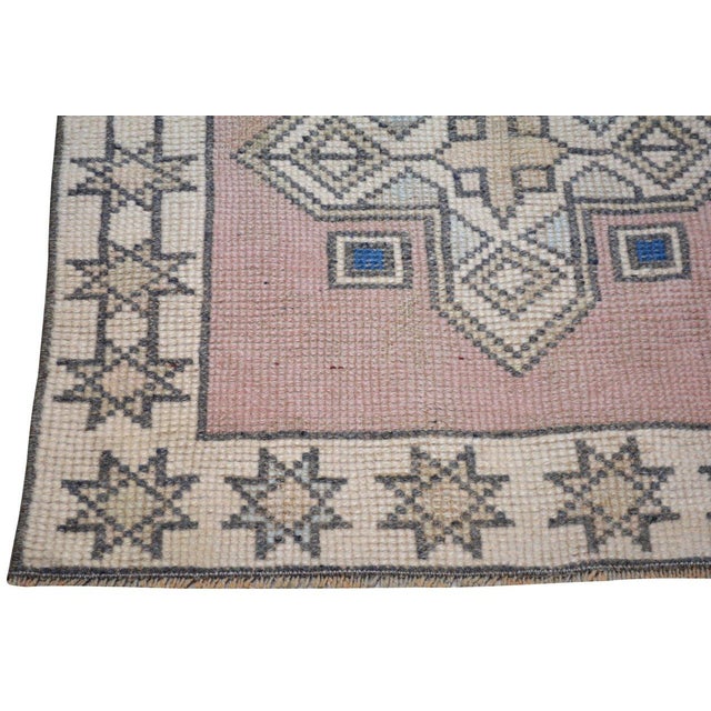 Turkish Vintage Turkish Anatolian Hand Knotted Wool Rug, 2'2''x10'5'' For Sale - Image 3 of 5