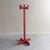 Vintage Red Stained Pine Wood Coat Hanger, 1970s For Sale - Image 4 of 12