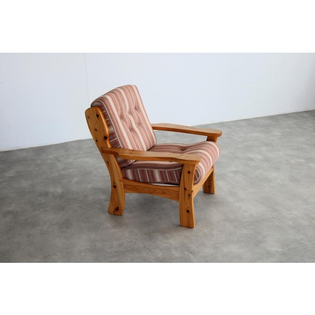 Vintage Pine Armchair, Swedish, 1960s For Sale - Image 6 of 8