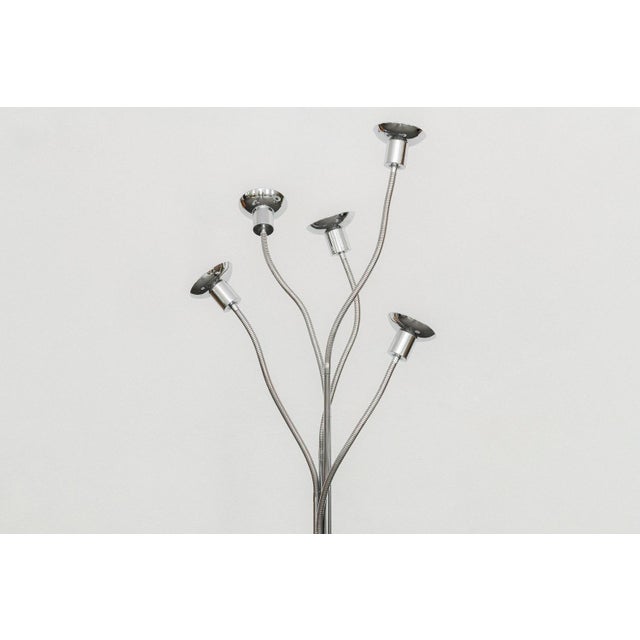 Vintage Industrial Floor Lamp by Pierre Folie, 1970s For Sale - Image 4 of 5