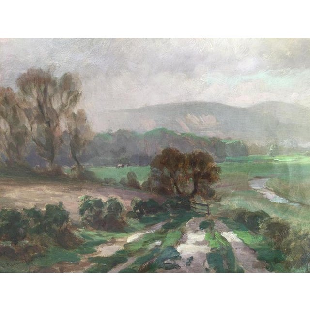 Fritz von Kamptz, Landscape of the Isle of Man, 1916, Oil on Canvas For Sale - Image 6 of 7