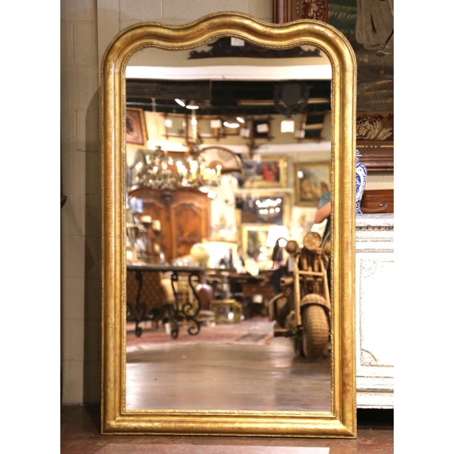 Mid-19th Century French Louis Philippe Giltwood Wall Mirror For Sale In Dallas - Image 6 of 10