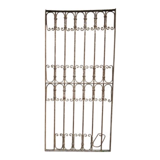 Antique Victorian Iron Gate Architectural Salvage Door For Sale