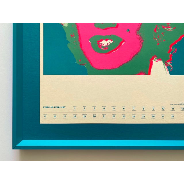 Andy Warhol Vintage 1970 Mid Century Modern Framed Pop Art Serigraph Calendar Print " Marilyn " 1967 For Sale - Image 9 of 16