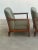 1960s Sculpted Walnut Lounge Chairs - Pair For Sale In Los Angeles - Image 6 of 9