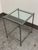 Metal Contemporary Glass Top Side Table For Sale - Image 7 of 12
