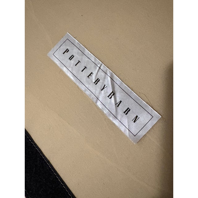 2010s Pottery Barn Slope Arm Slip Covered Sleeper Loveseat Sofa Brady SoMa For Sale - Image 5 of 10