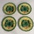 A rare and exceptional matched set of four Sarreguemines majolica plates, crafted in France circa 1890. This sought-after...