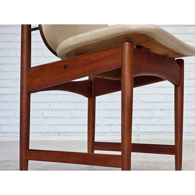 Vintage Danish Chairs in Teak by Arne Vodder, 1960s, Set of 3 For Sale - Image 11 of 18
