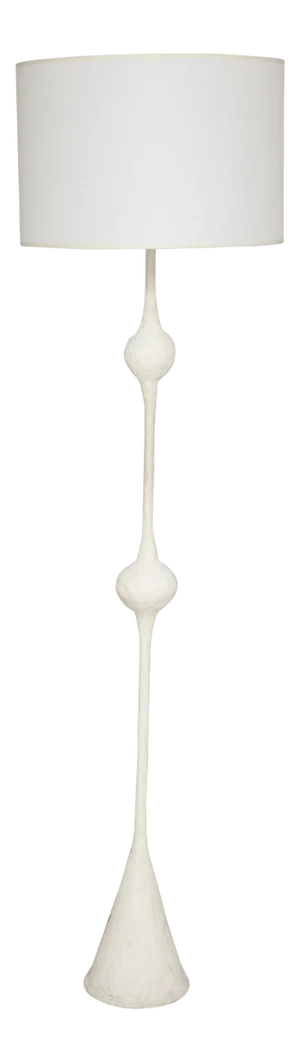 Bespoke Handcrafted Plaster Floor Lamp/Torchère in the Giacometti Manner