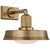 Chapman & Myers for Visual Comfort Signature Ruhlmann Small Sconce in Antique-Burnished Brass with White Glass For Sale