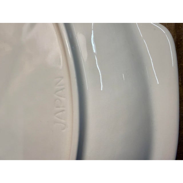 1950s Vintage Large 18” White Ceramic Fish Platter For Sale - Image 5 of 6