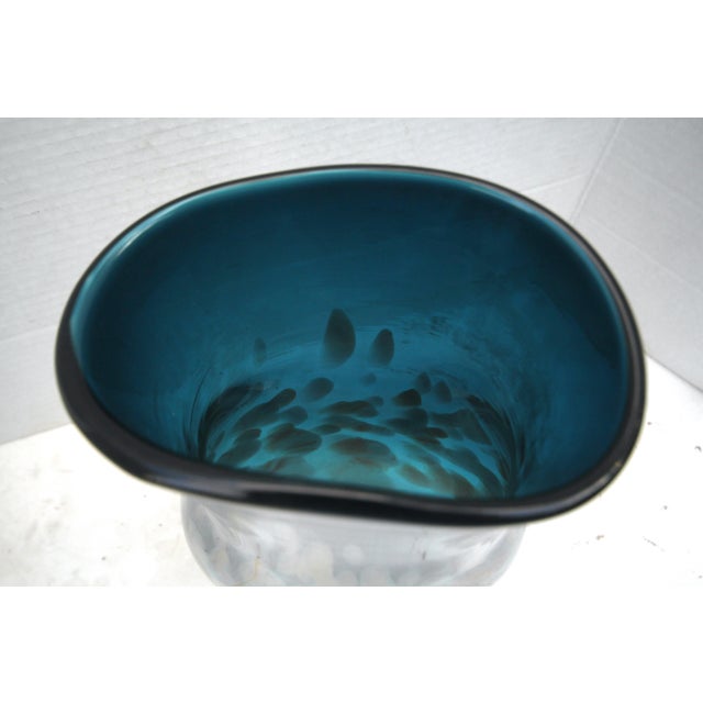 2008 Signed Dale Chihuly Studio Edition "Macchia" Art Glass Vase For Sale - Image 10 of 18