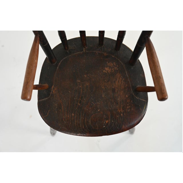 Antique Thumb-Back Windsor Child's High Chair For Sale - Image 12 of 18