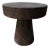 Sculptural Round Table Crafted From Solid Suar Wood, Natural Finish For Sale