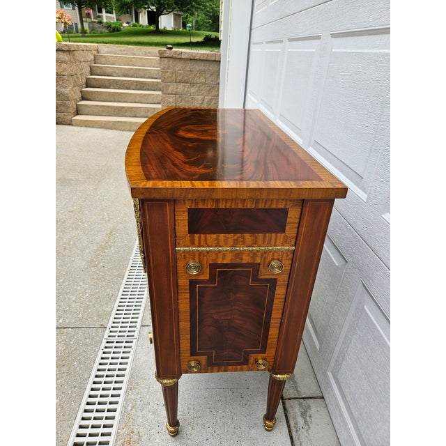 Brown Maitland Smith Louis XVI Mahogany Chest of Drawers For Sale - Image 8 of 15