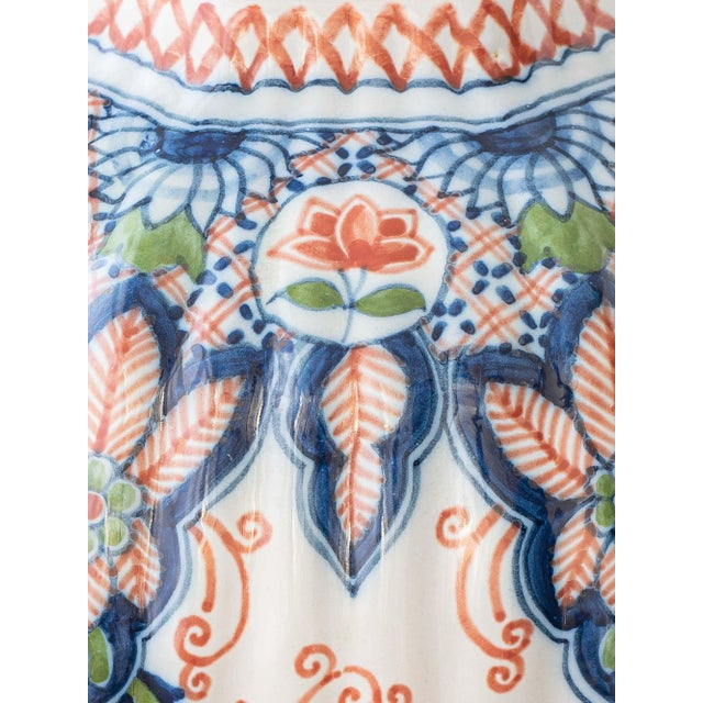 Dutch Delft Ceramic Table Lamp from Royal Tichelaar Makkum, 1940s For Sale - Image 6 of 15