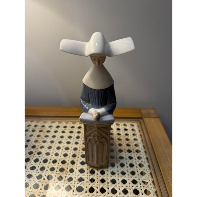Mid 20th Century Meditation Nun Llardo Firgurine For Sale - Image 5 of 6
