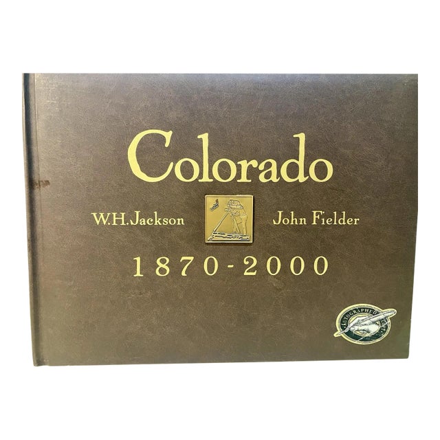 1999 Signed Oversized "Colorado 1870-2000" Faux Leather Coffee Table Book For Sale