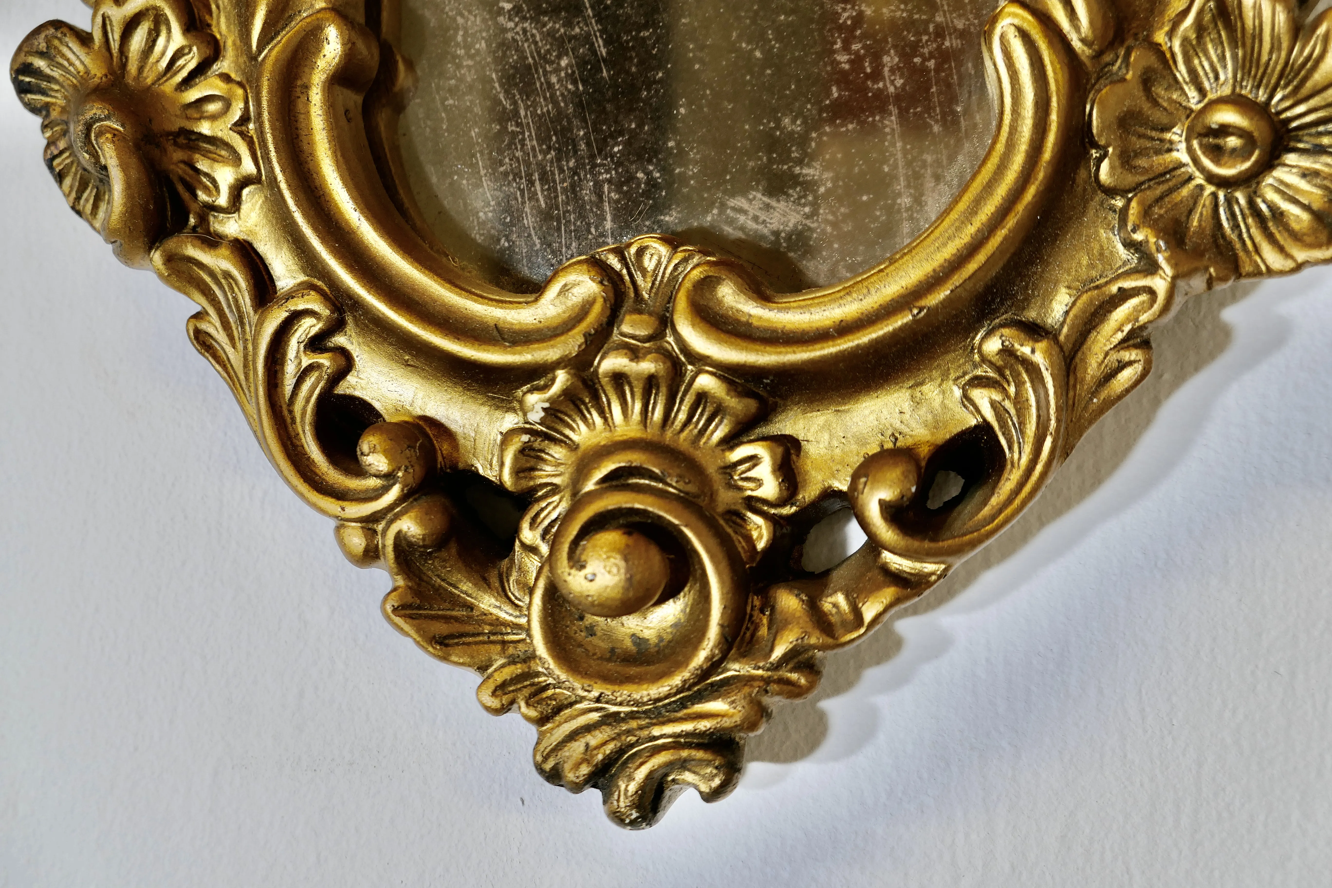 Small Rococo Style Gilt Wall Mirror, 1960s | Chairish