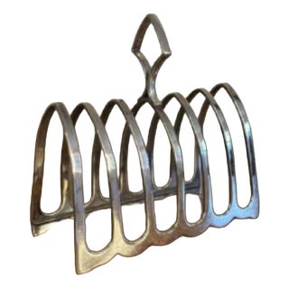 Antique Edwardian Silver-Plated Toast Rack, 1900 For Sale