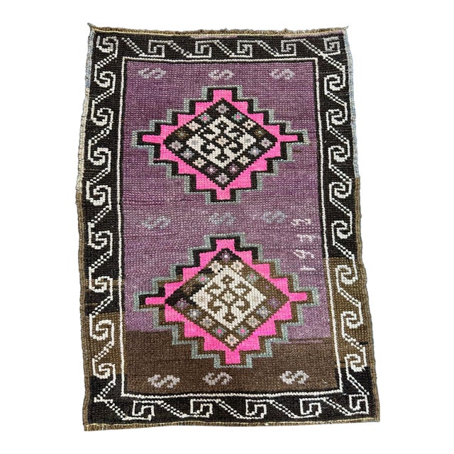 Turkish Yastik Rug 1'10" x 2'6" For Sale