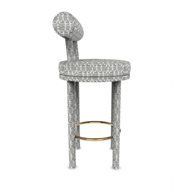 Contemporary modern moca bar chair in fabric by studio rig for collector studio a chair that mixes both modern and...