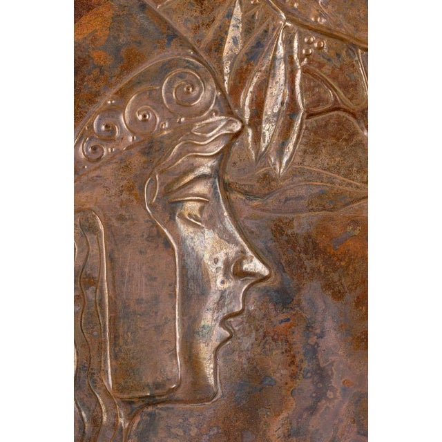 Art Nouveau Pallas Athena Panel by Georg Klimt, 1900 For Sale - Image 4 of 7