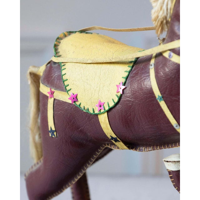 French Decorative Horse in Moleskin with Saddle and Harness, 20th Century For Sale - Image 12 of 13