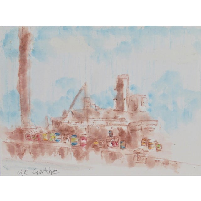 This artwork "Peggy's Cove, Nova Scotia Scenery" c.1950 is a watercolor on paper by Finns/Canadian artist William Edward...