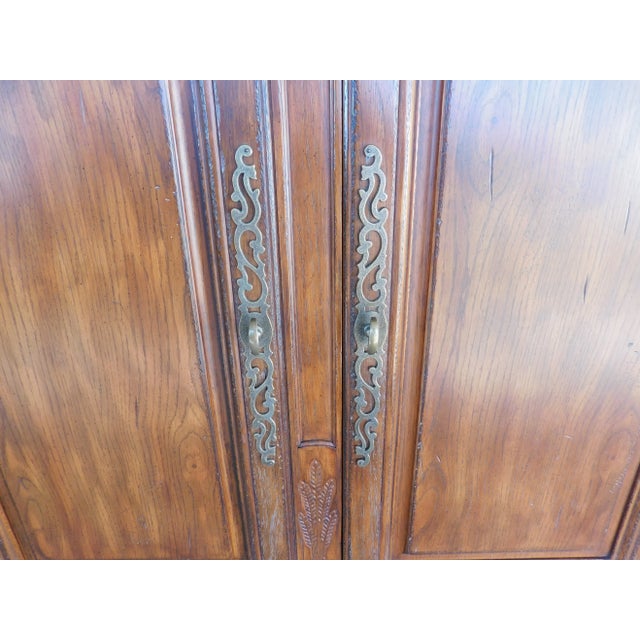 Drexel Heritage South of France Louis XV Style Wardrobe Chest For Sale - Image 9 of 16