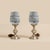 Chrome-plated bedside lamps. The base and stem are made of chrome-plated iron, while the remaining parts are chrome-plated...