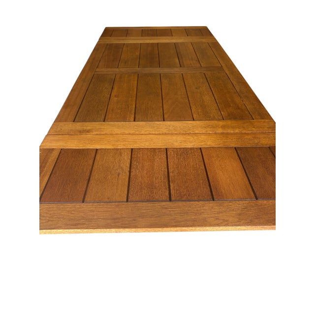 Wood 1920s Beautiful Unique Solid Mahogany Draw Leaf Table For Sale - Image 7 of 9