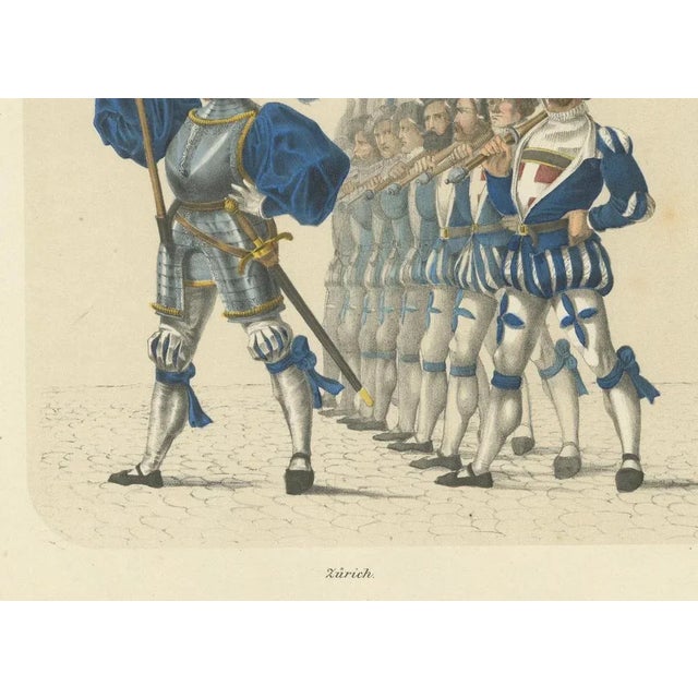 The Cantons of Zurich and Glarus, 1855, Paper For Sale - Image 3 of 10