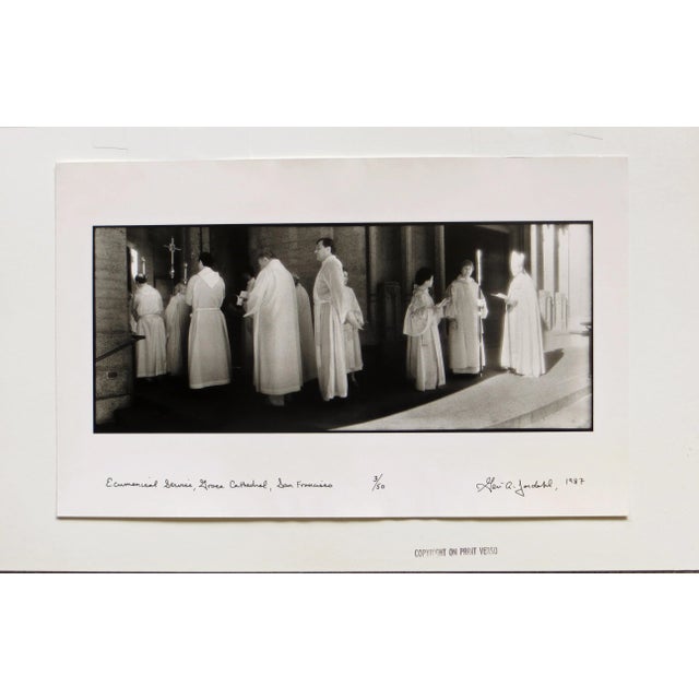1980s 1980s "Ecumenical Service, Grace Cathedral, San Francisco" Silver Gelatin Photograph by Geir Jordahl, Framed For Sale - Image 5 of 10