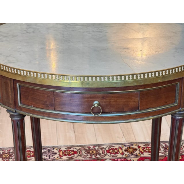 Late 19th Century French Louis XVI Style Bouillotte Table For Sale - Image 4 of 12