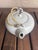 This beautiful ceramic piece is a vintage Japanese white clay teapot, traditionally known as a Kyusu style or dobin...