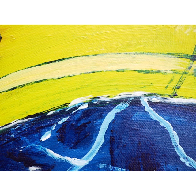 Moisés Villafuerte "Dos Vidas" Blue, Red, and Yellow Contemporary Painting with Texts, 2023 For Sale - Image 11 of 11