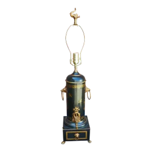 Vintage Italian Tole Dolphin Table Lamp