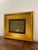 Mid-Century Modern 1960s Mid-Century Modern Signed Ceramic Relief Wall Art, Gold Leaf Frame For Sale - Image 3 of 5