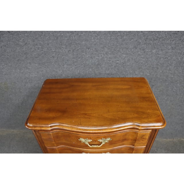 Elegant John Widdicomb French Provincial seven-drawer lingerie chest crafted in cherry with the original warm finish....