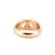 Late 20th Century Unisex Vintage 14k Yellow Gold Gia 3.75ct Two Bezel Set Diamond Cocktail Ring, Size 9 For Sale In Houston - Image 6 of 9