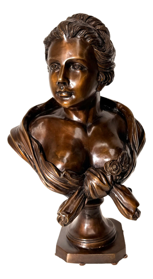 Vintage Bronze Bust of Lady