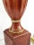 Lamp Pair Mahogany Brass & Shades For Sale - Image 10 of 12